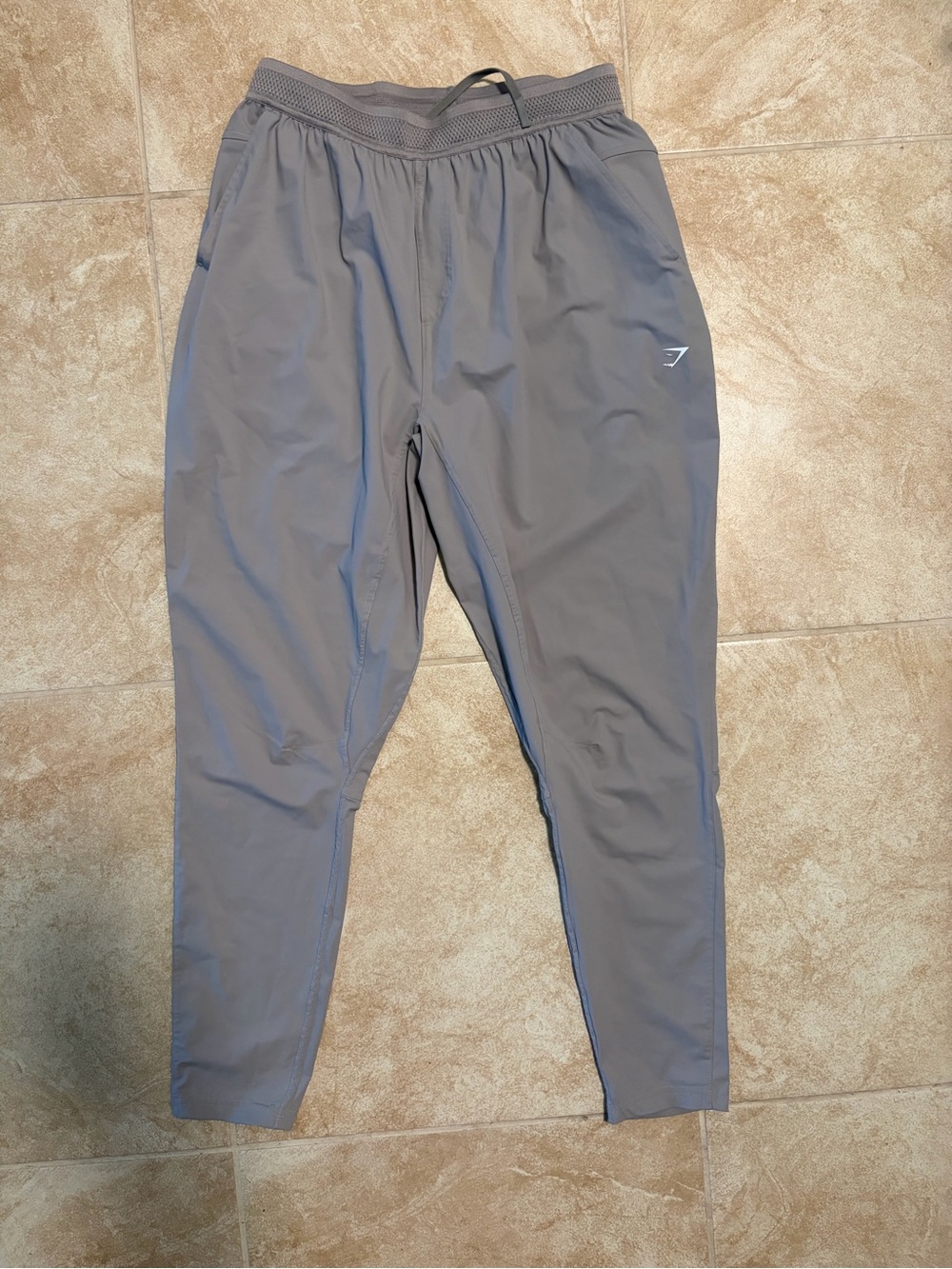 Gymshark Men’s Joggers — Light Gray Performance Pants